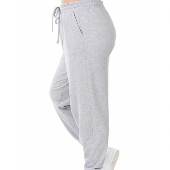 ZENANA Premium Classic Cotton Blend Joggers Sweatpants - Picture 4 of 4